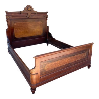 Mid 19th Century Renaissance Revival Bed Frame For Sale