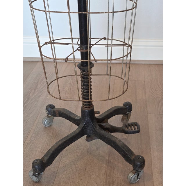 Vintage Wolf American Industrial Model 1979 Rolling Dress Form Mannequin on Casters For Sale - Image 11 of 18