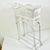 Ivory 1970s Mid-Century Boho Chic Coastal Victorian Tole Metal Flat Bar Lattice Plant Stand. For Sale - Image 8 of 13