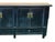 Vintage Distressed Black Hardware Credenza Console Sideboard Cabinet For Sale - Image 9 of 17