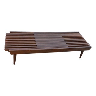 1960s Expanding Slat Bench Coffee Table For Sale