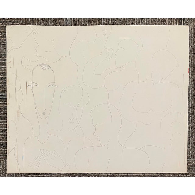 Art Deco Modern Figures Studies by Randy Ballano For Sale - Image 3 of 3