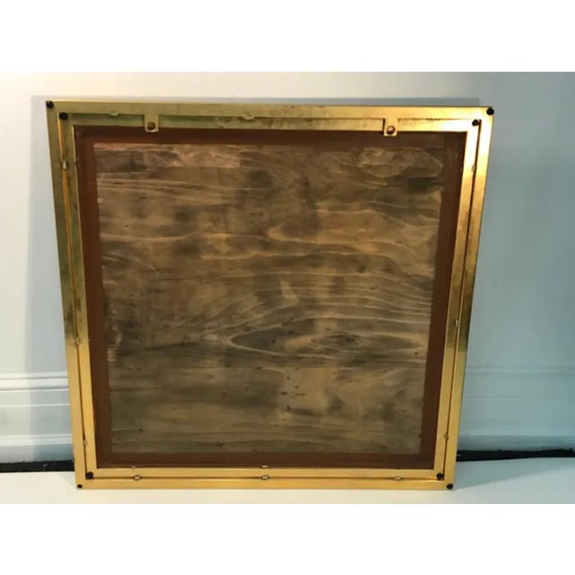 Modern Brass Finish Mirror Triple Tiered Design For Sale In Philadelphia - Image 6 of 7