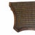 Serpentine Front Woven Rattan and Grasscloth Console, Sofa Table or Desk For Sale - Image 4 of 10