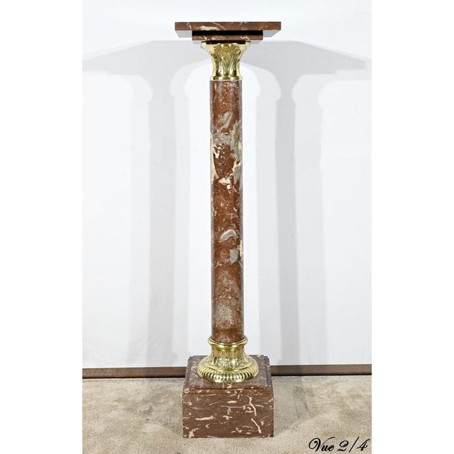 Red Marble Column, Late 19th Century For Sale - Image 17 of 18