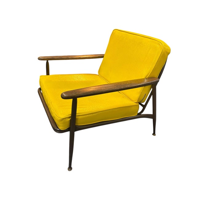 Mid-Century Modern 1960s Mid Century Modern Baumritter Metal and Wood Patio Sun Porch Chair For Sale - Image 3 of 6