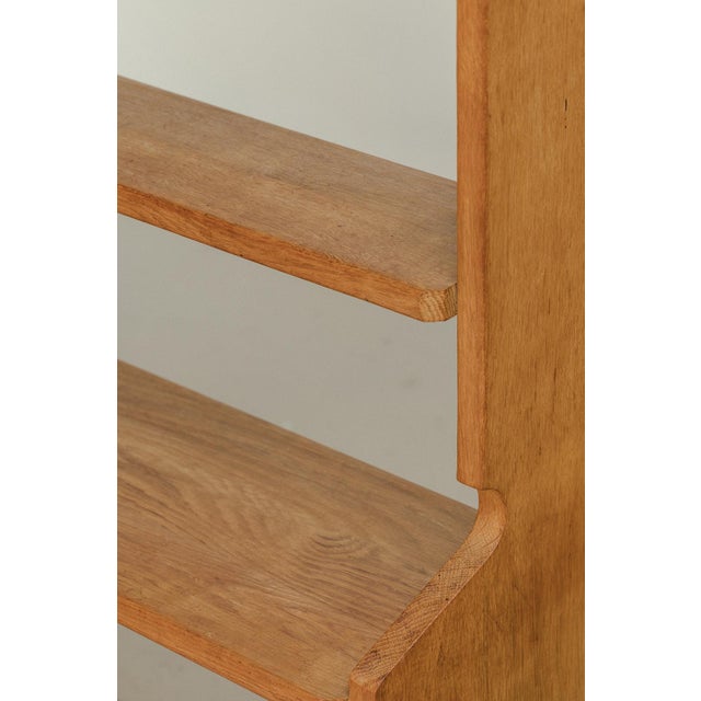 Brown Shelving Unit by Guillerme and Chambron for Votre Maison, France, 1960s For Sale - Image 8 of 13