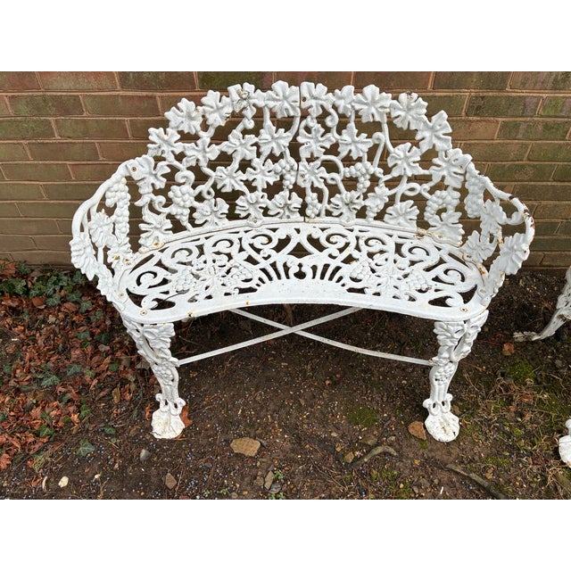 Sturdy vintage wrought iron garden benches. Total of 3. $500 each. All are in good condition with just a few rust spots....