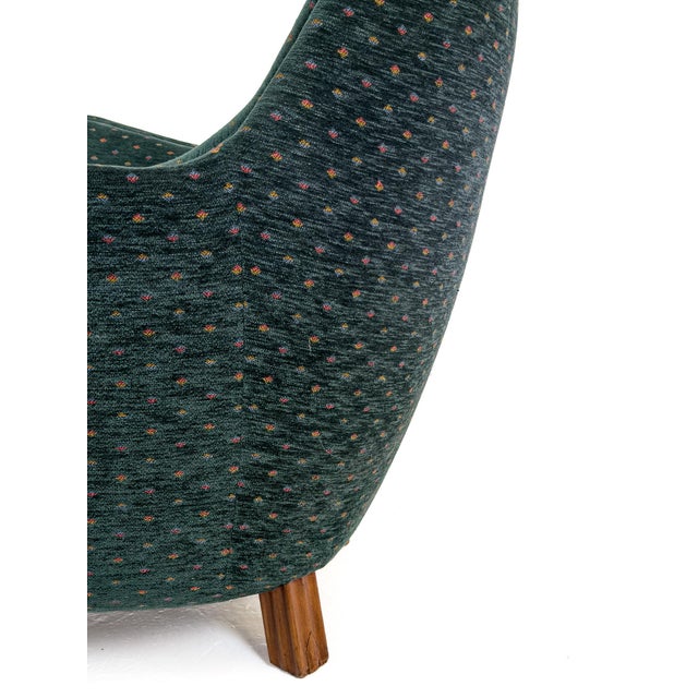 Wood Scandinavian Lounge Chair Presented at the 1952 Önskehem Exhibition, Sweden, 1950 For Sale - Image 7 of 11