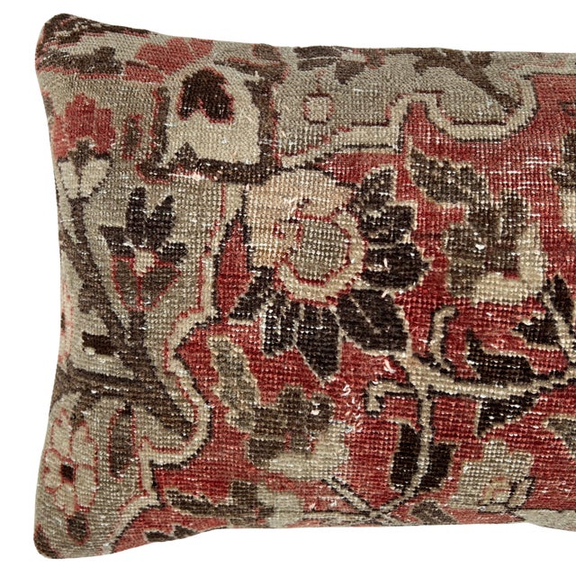 Crafted from an authentic vintage Turkish rug, this one-of-a-kind pillow celebrates the artistry and character of...