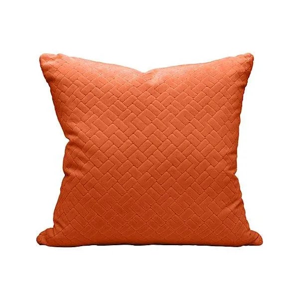 Traditional The House of Scalamandré Vallauris Velvet Pillow, Terracotta For Sale - Image 3 of 3