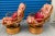Mid-Century Modern Mid 20th Century Bamboo Swivel Club Chairs - Set of 2 For Sale - Image 3 of 8