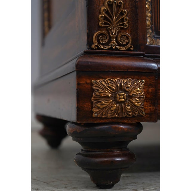 Maitland Smith Neoclassical Mahogany Credenza For Sale - Image 10 of 17