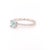 Diamond Aquamarine Ring 18k White Gold 1.08 TCW Certified, Size 6.5 For Sale - Image 4 of 7