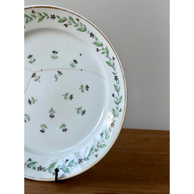 Ceramic 19th Century English Hand Painted Porcelain Serving Dish For Sale - Image 7 of 10