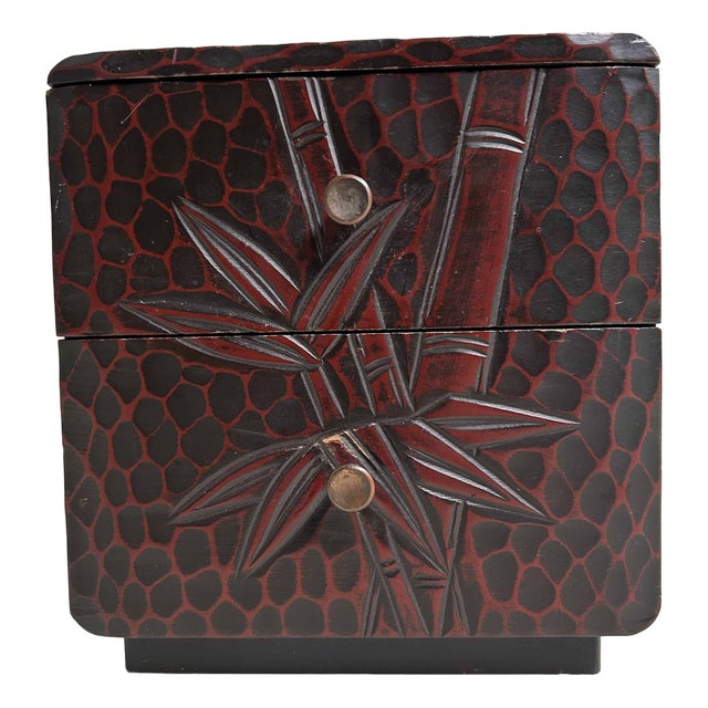 Kamakura Bori Haribako 針針 Bamboo Tansu Sewing Cabinet, Japan, 1970s For Sale