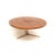 Brown Large Vintage Round Coffee Table, 1960s For Sale - Image 8 of 9