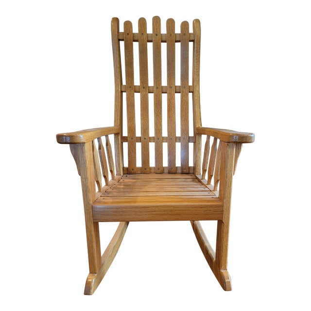 Amish Made Solid Oak Children's Rocker Chairish
