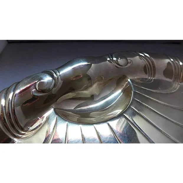 Art Deco Silver Plate Shellfish Platter For Sale - Image 3 of 6
