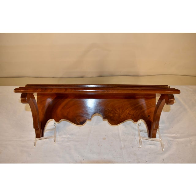 19th Century Mahogany Bracket Shelf From England For Sale - Image 10 of 10
