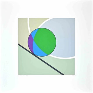 Luigi Veronesi, Sun, Original Screen Print, 1995 For Sale
