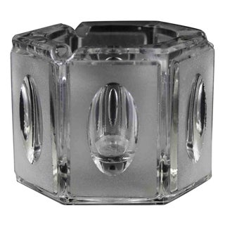 Vintage Italian Art Glass Ashtray with Geometric Design, 1970s For Sale