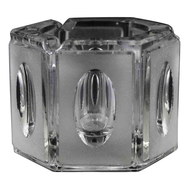 Vintage Italian Art Glass Ashtray with Geometric Design, 1970s For Sale