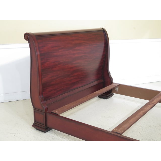 20th Century Traditional Baker Queen Size Mahogany Sleigh Bed Chairish