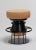 Set of 2 low black tembo stool, note design studio dimensions: d 36 x h 46 cm materials: lacquered steel structure, solid...