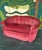 Hollywood Regency Pink Velvet Loveseat For Sale - Image 12 of 13