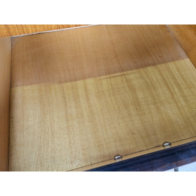 Mahogany Burl Chest of Drawers with Mirrored Top, 1960 For Sale - Image 13 of 18