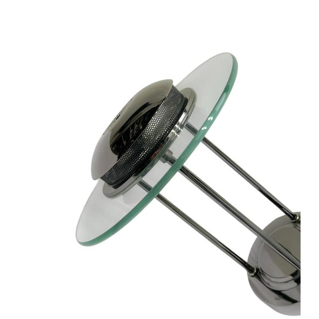Black Boxford Saturn Table Lamp from Robert Sonneman, 1980s For Sale - Image 8 of 13
