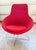 Mid-Century Modern 1990s Red Allemuir Conic Lounge Accent Chair With Headrest For Sale - Image 3 of 9