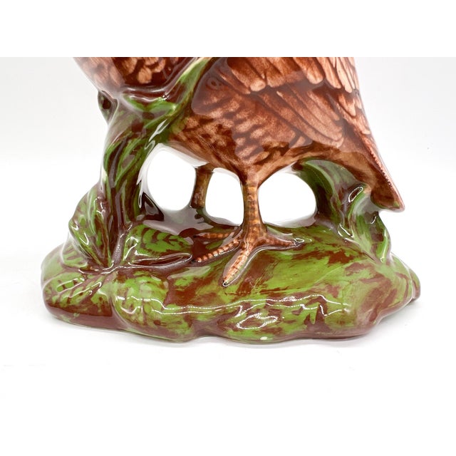 Charming Vintage Holland Mold Quail Figurines – Hand-Painted Majolica Style Birds - Cottagecore, English Country, Traditional, Lodge, Woodland For Sale - Image 9 of 13