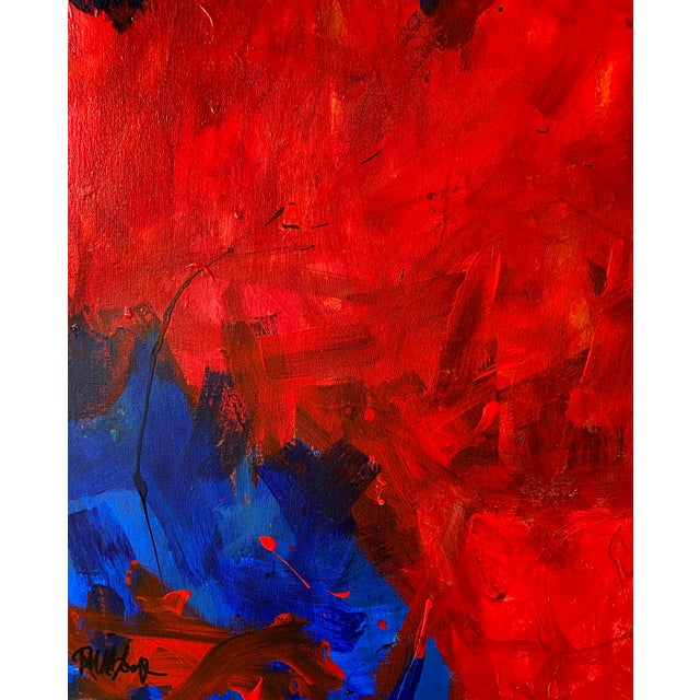 Contemporary Red Blues by Robbie Kemper For Sale - Image 3 of 7