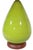 Mid 20th Century Green Glass Table Lamp With Original Shade For Sale - Image 11 of 12