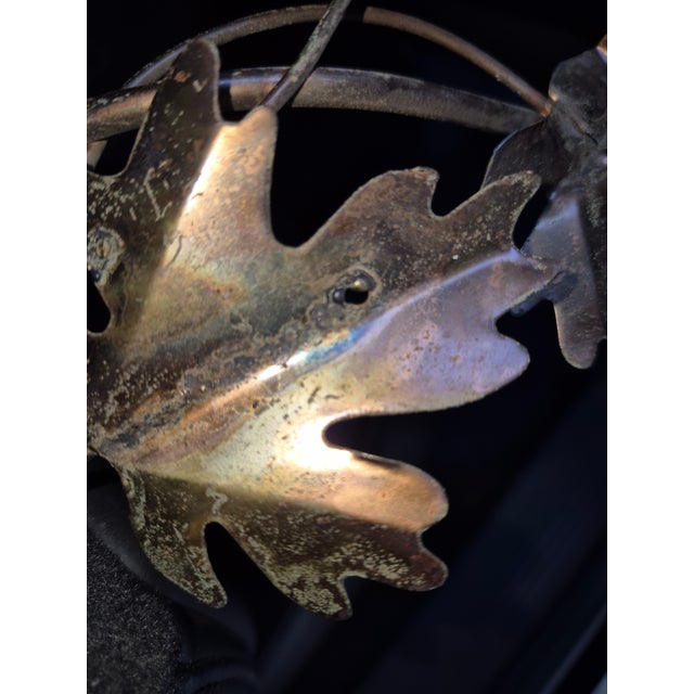 1970s Mid-Century Modern Curtis Jere Style Copper Maple Leaf Wall Sculpture For Sale - Image 15 of 15