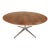 Fantastic Rosewood Grain Attributed to Florence Knoll 1960s 54” Circular Dining Conference Table For Sale