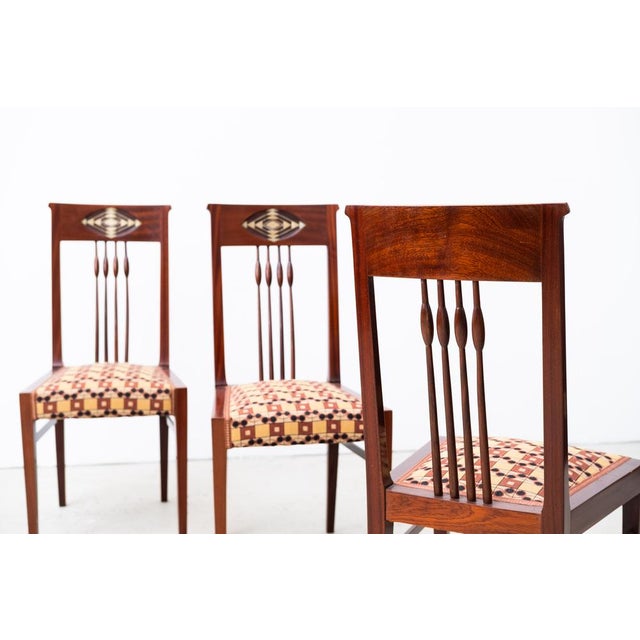 Art Nouveau Living Room Set by Julius & Josef Herrmann, Vienna, 1905, Set of 5 For Sale - Image 9 of 18