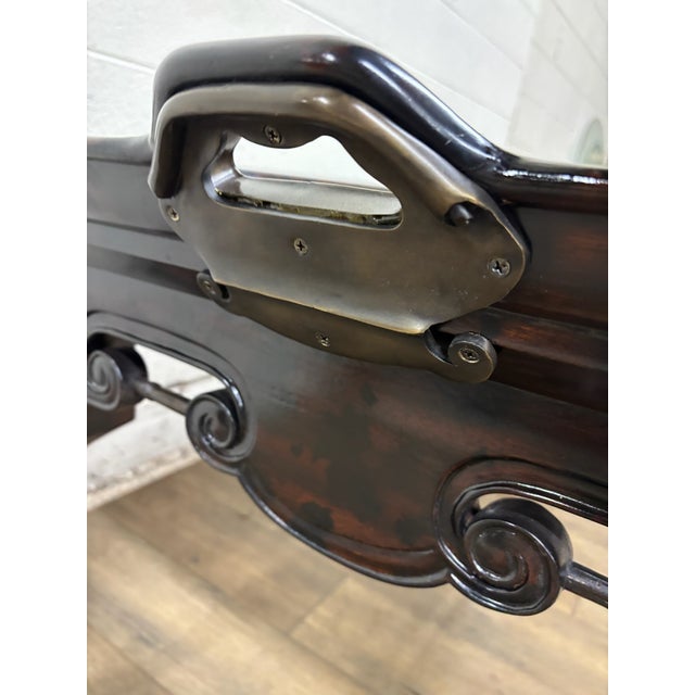 Wood Maitland Smith Chinese Chinoiserie Style Lacquered Coffee Table Coffee Table For Sale - Image 7 of 18