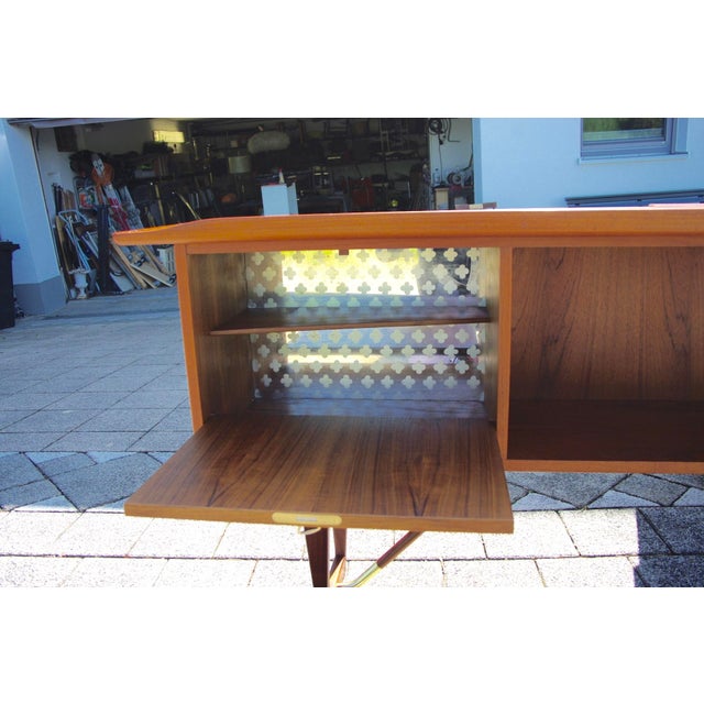 1960s Boomerang Model Desk by Peter Lovig Nielsen for Hedensted Møbelfabrik, 1960 For Sale - Image 5 of 15