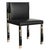 Art Deco "Candice" Chair With Stainless Steel, Bronze Details and Woven Leather For Sale - Image 3 of 13