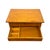 Vintage Mid-Century Modern Italian Style Flip-Top Sewing Table / Nightstand With Brass Finished Capped Legs. For Sale - Image 11 of 12