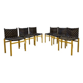 Set of Six Vintage Dining Chairs For Sale
