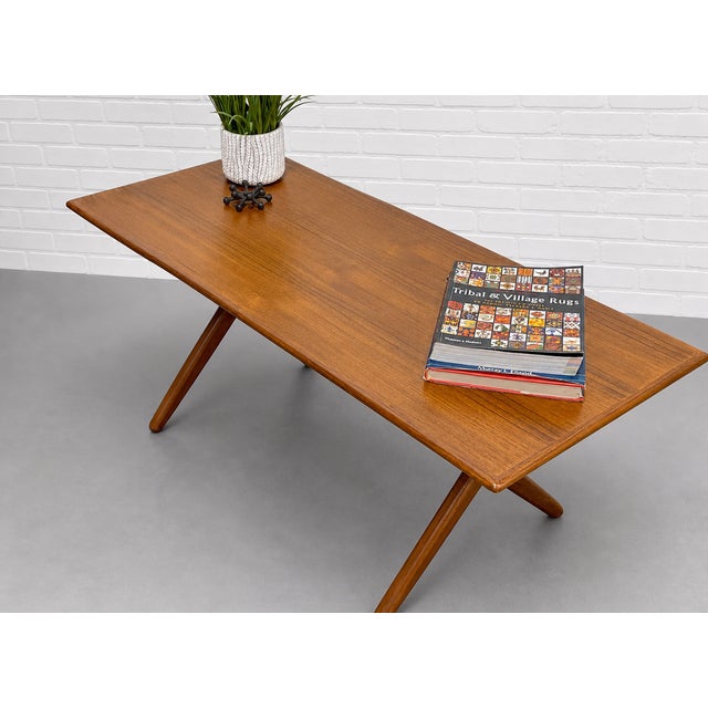 Simple + Sleek Mid Century Modern Teak Coffee Table For Sale - Image 9 of 9