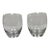 Signed Luxury Baccarat Crystal "Beluga" Rocking Tumbler Glasses - Pair For Sale