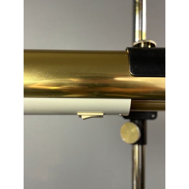 Brass Tubular Desk Lamp by Göran Pehrson for Ateljé Lyktan, Sweden, 1978 For Sale - Image 6 of 18