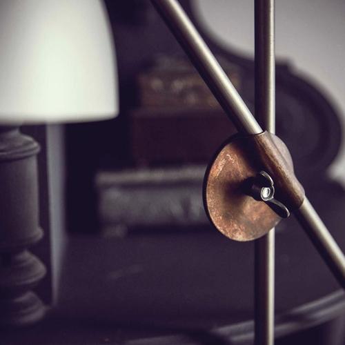 Black Kusk and Iron Leather Floor Lamp by Sabina Grubbeson for Konsthantverk For Sale - Image 10 of 11