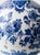 Vintage Royal Delft Blue & White Ceramic Table Lamps with New Vermilion Silk Shades, Set of 2 For Sale - Image 10 of 18