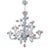 "Amsterdam" Large Size Vintage Pink and Blue Tulip Murano Glas Chandelier, 1970s For Sale